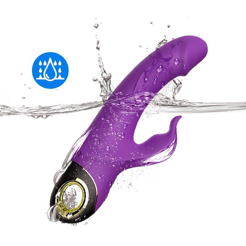 Vibrador con Rotación 360º Purpura 9