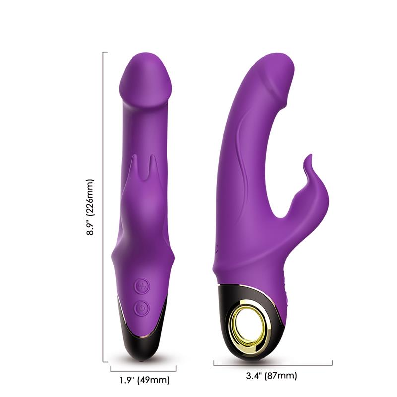 Vibrador con Rotación 360º Purpura 13