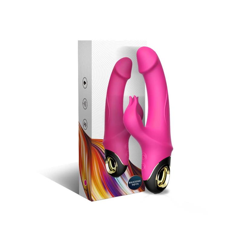 Vibrador con Rotación 360º Rosa 4