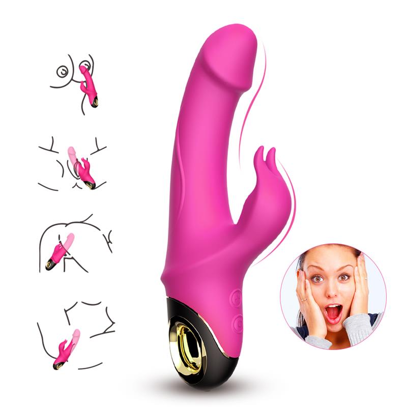 Vibrador con Rotación 360º Rosa 6