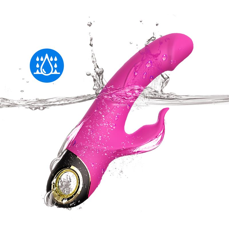 Vibrador con Rotación 360º Rosa 12