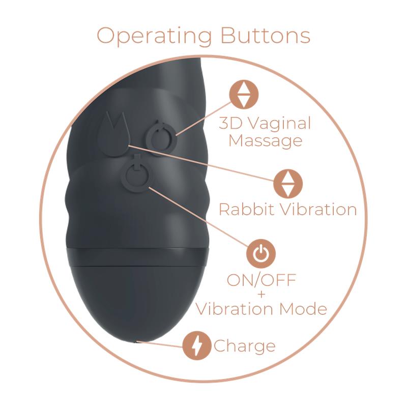 Vibrador con Rotación 360° Twister 7