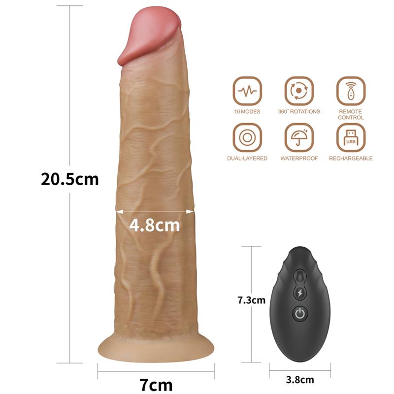 Vibrador con Rotación Doble Capa 8 11