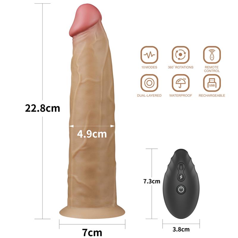 Vibrador con Rotación Doble Capa 9 11
