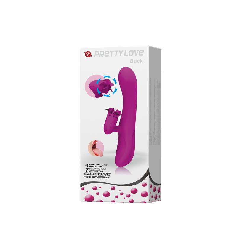 Vibrador con Rotador Buck 8