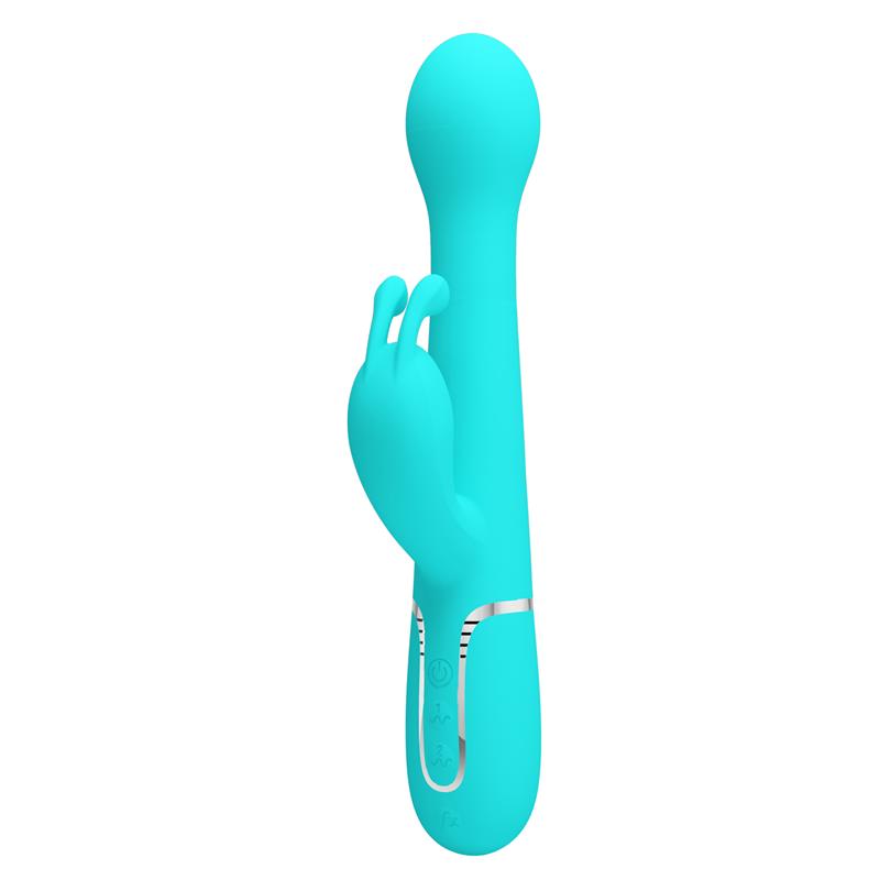 Vibrador con Thrusting y Bolas Rotatorias Dejon Azul 2