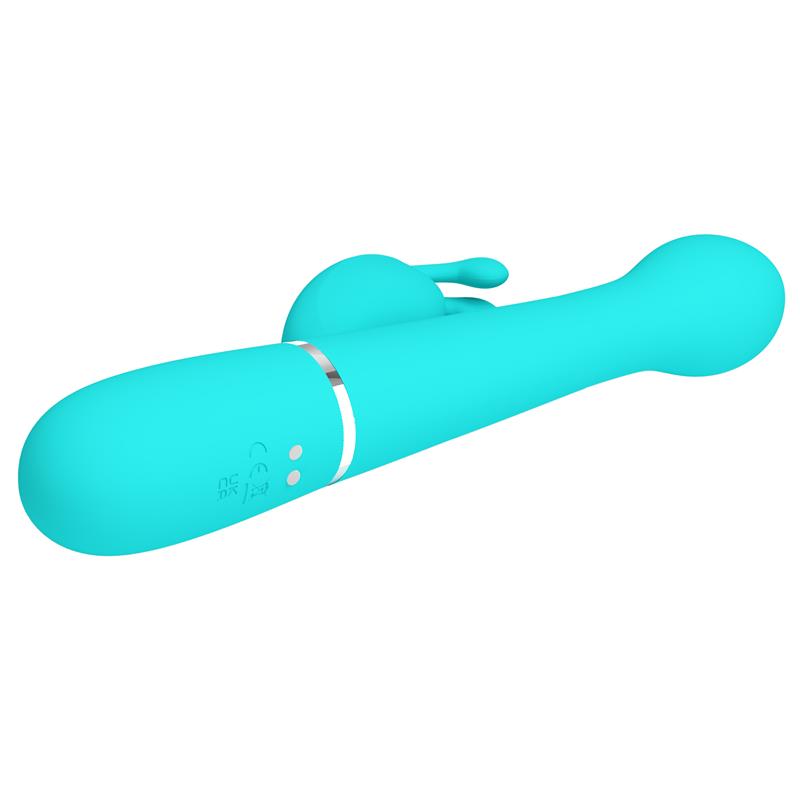 Vibrador con Thrusting y Bolas Rotatorias Dejon Azul 7