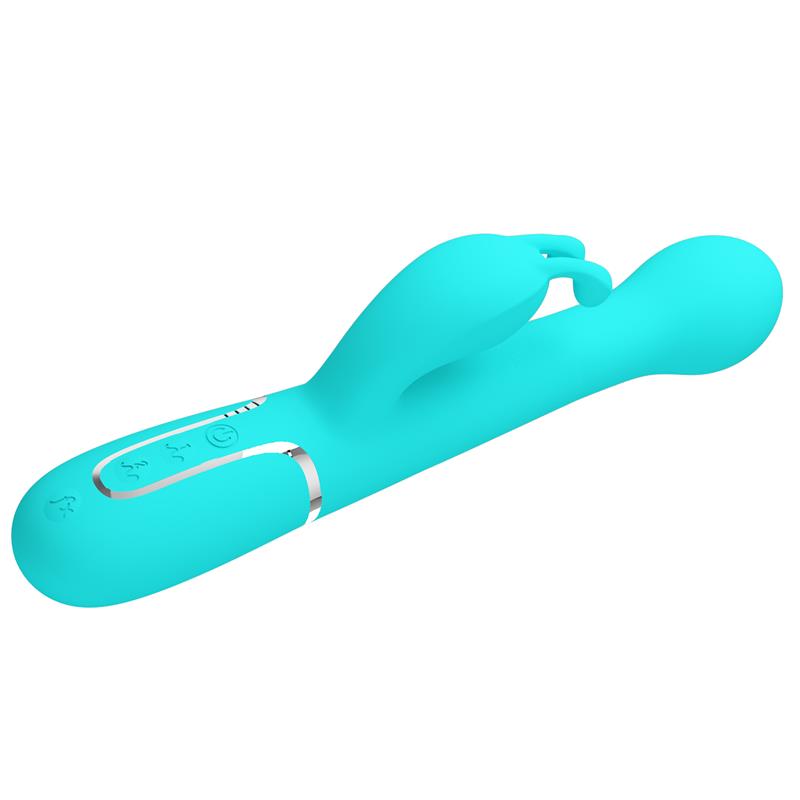 Vibrador con Thrusting y Bolas Rotatorias Dejon Azul 5