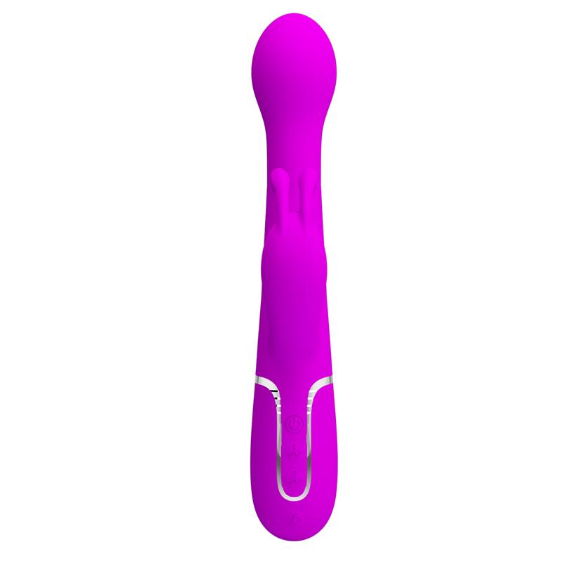 Vibrador con Thrusting y Bolas Rotatorias Dejon Rosa 3