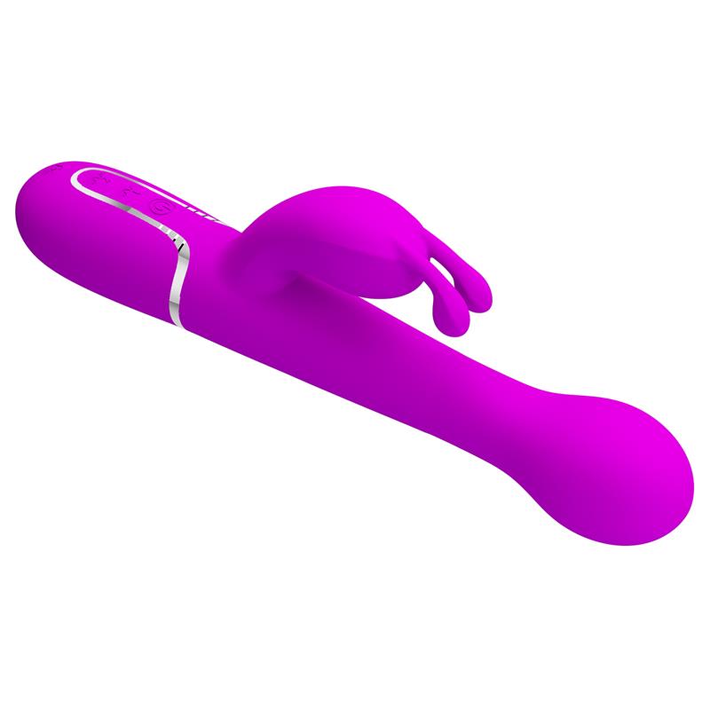 Vibrador con Thrusting y Bolas Rotatorias Dejon Rosa 4