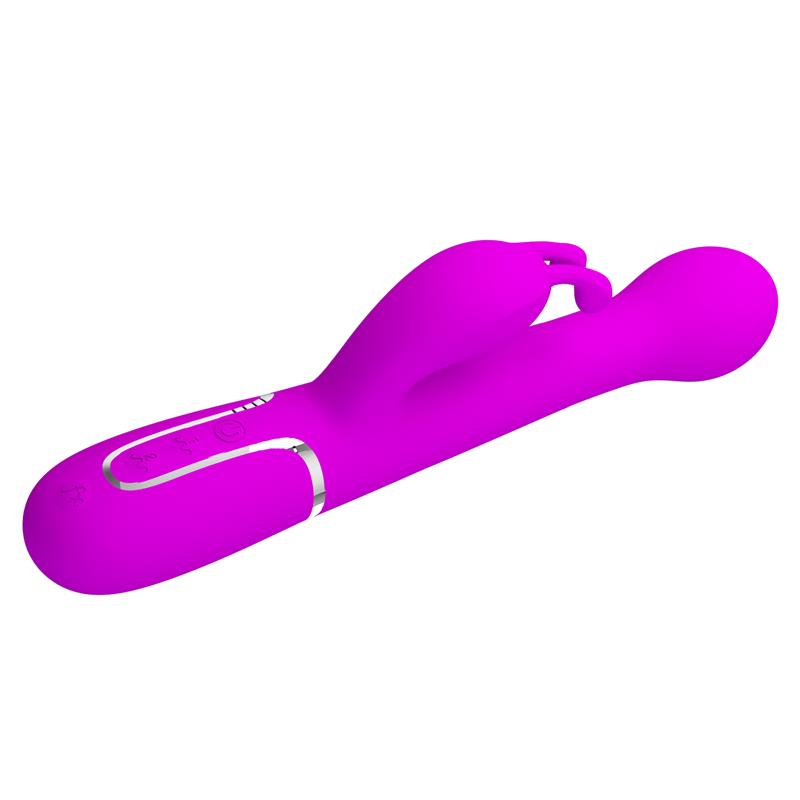 Vibrador con Thrusting y Bolas Rotatorias Dejon Rosa 5