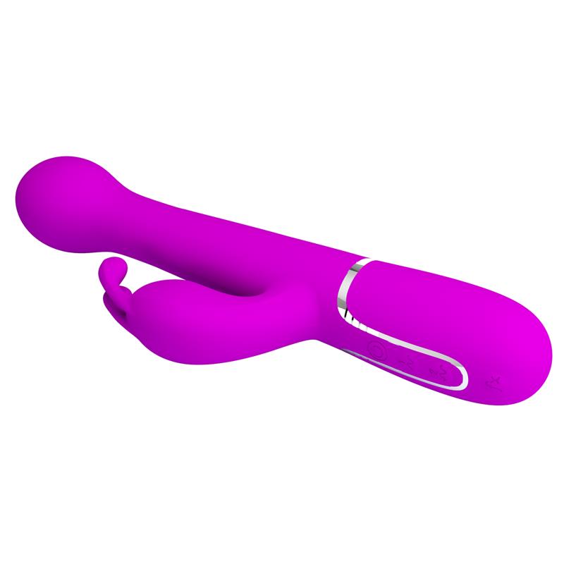 Vibrador con Thrusting y Bolas Rotatorias Dejon Rosa 6