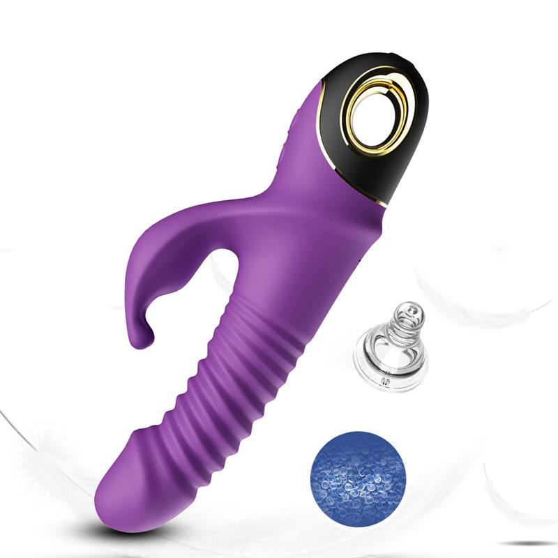 Vibrador con Thrusting y Oscilación 360º Purpura 10