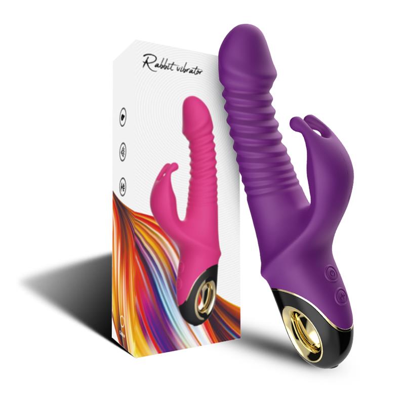 Vibrador con Thrusting y Oscilación 360º Purpura 3