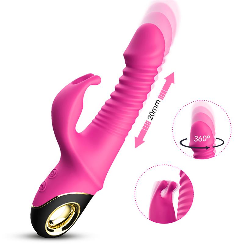 Vibrador con Thrusting y Oscilación 360º Rosa 4