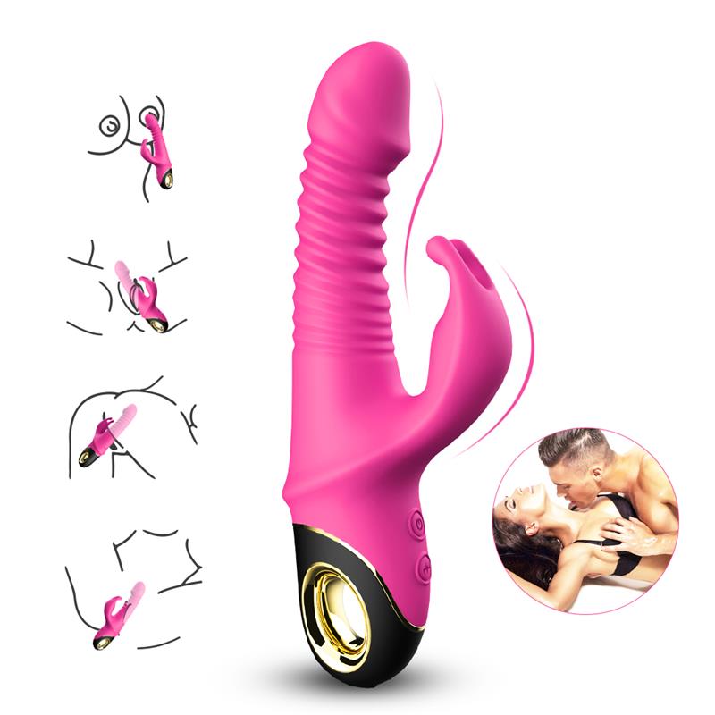 Vibrador con Thrusting y Oscilación 360º Rosa 7