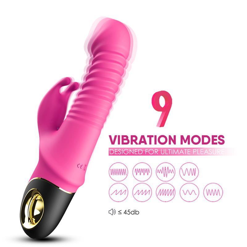 Vibrador con Thrusting y Oscilación 360º Rosa 2