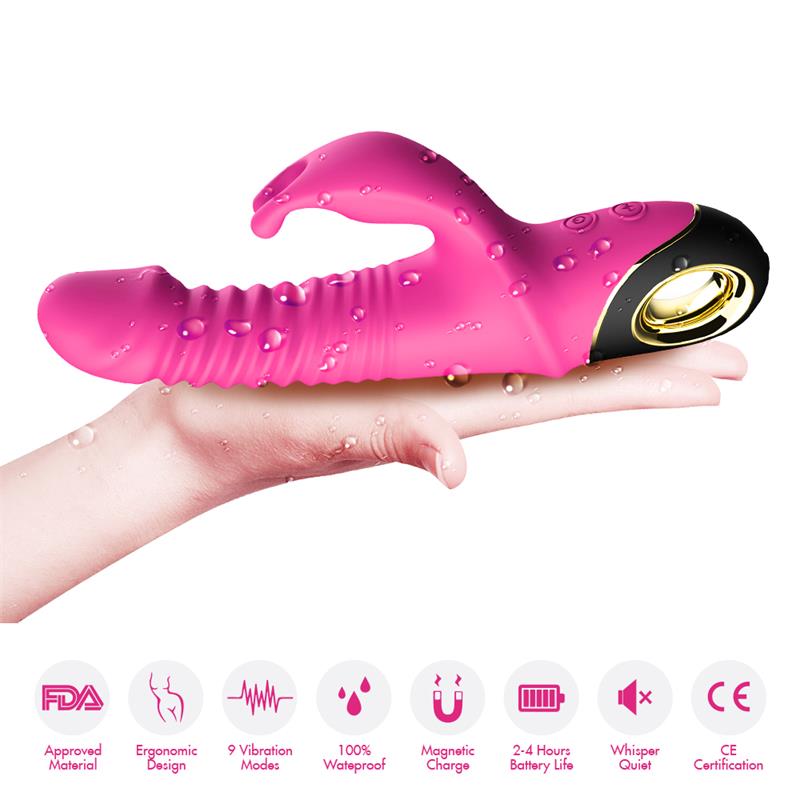 Vibrador con Thrusting y Oscilación 360º Rosa 5