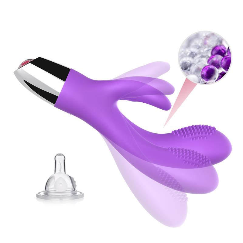 Vibrador Conejito Flexible Púrpura 7