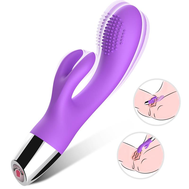 Vibrador Conejito Flexible Púrpura 4