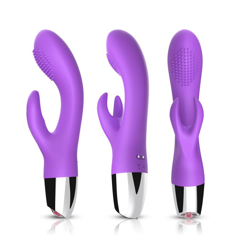 Vibrador Conejito Flexible Púrpura 8
