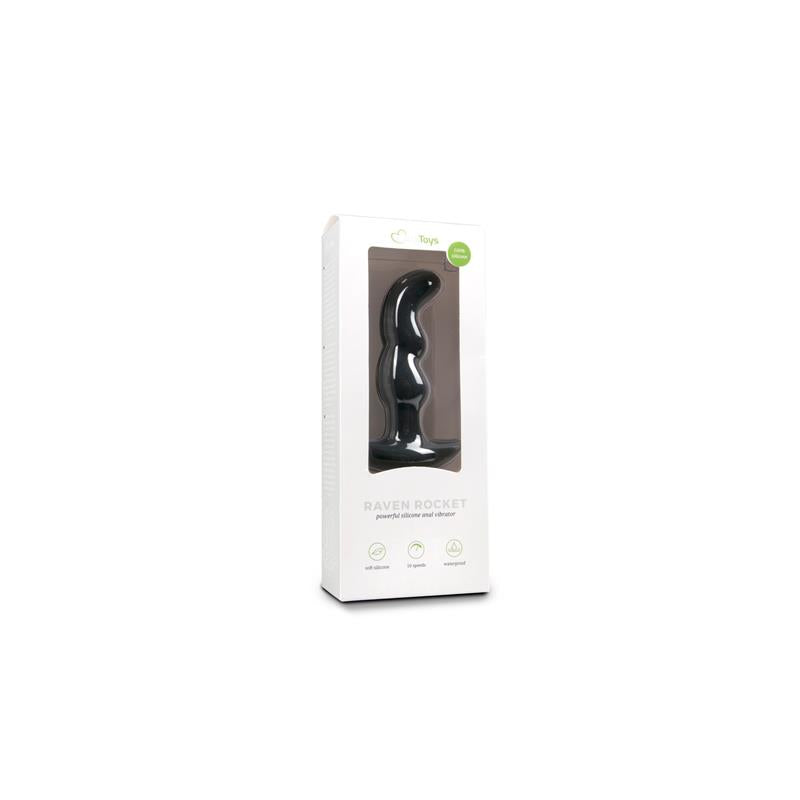 Vibrador Prostático Silicona Negro 5