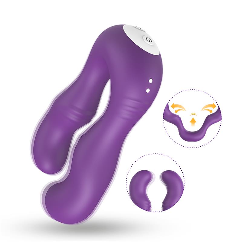 Vibrador Doble para Parejas Púrpura 5