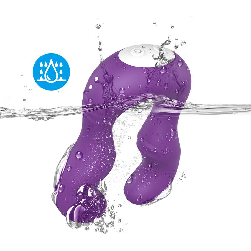Vibrador Doble para Parejas Púrpura 9