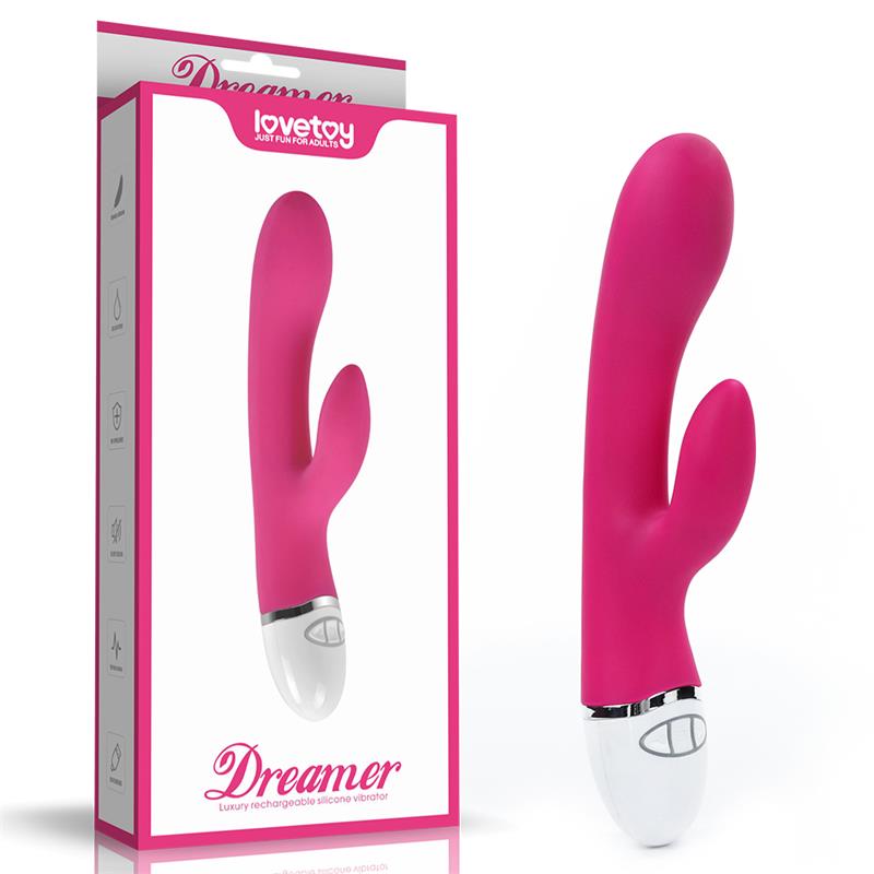 Vibrador Dreamer USB Rose Red 8