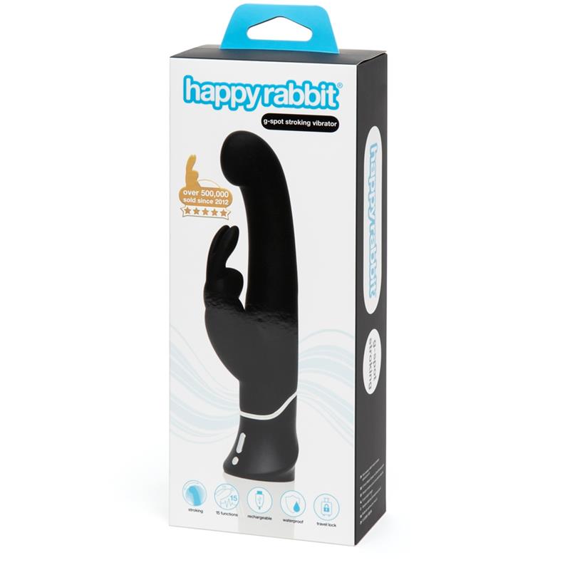 Vibrador G-Spot Stroker Rabbit Negro 6
