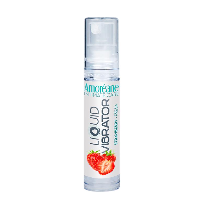 Vibrador Líquido Base Agua Fresa 10 ml