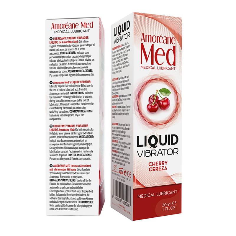 Vibrador Líquido Sabor Cereza 30 ml 3