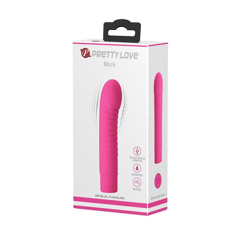 Vibrador Mick Silicona Rosa 7