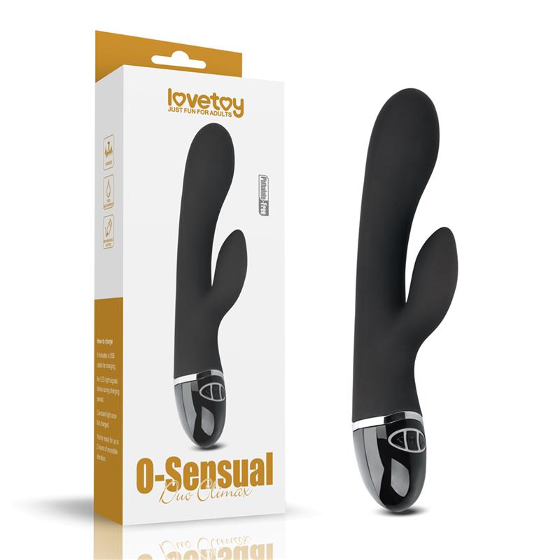 Vibrador O-Sensual Clit Duo Climax Negro 9