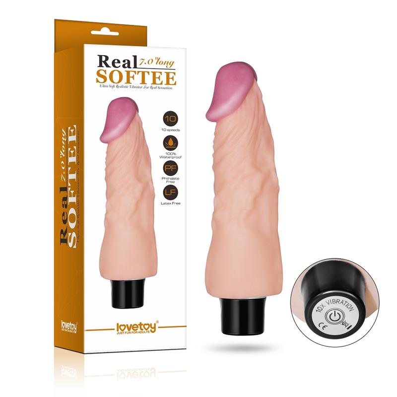 Vibrador Real Softee 7 Natural 8