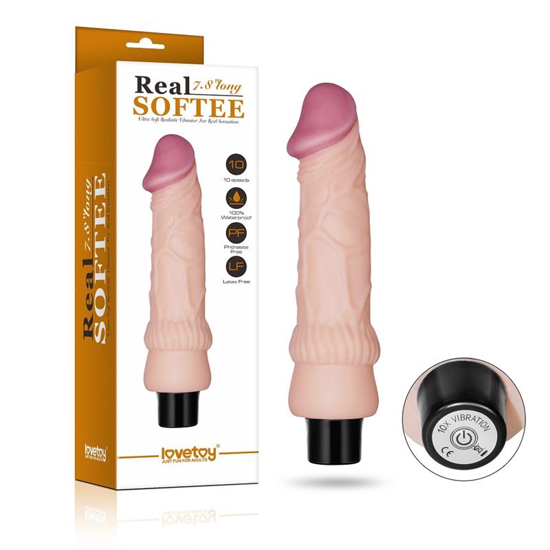 Vibrador Real Softee 7.8 Natural 8
