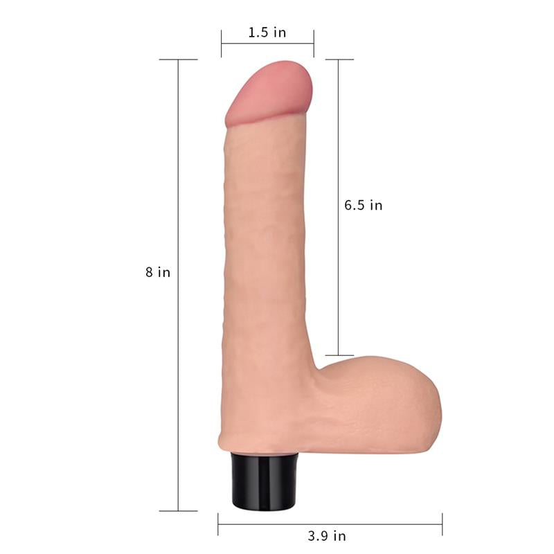 Vibrador Real Softee 8 Natural 7
