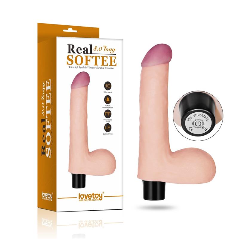 Vibrador Real Softee 8 Natural 8