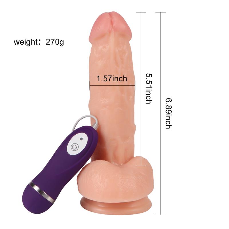 Vibrador Realista Control Remoto Kassadin 17.5 cm 5