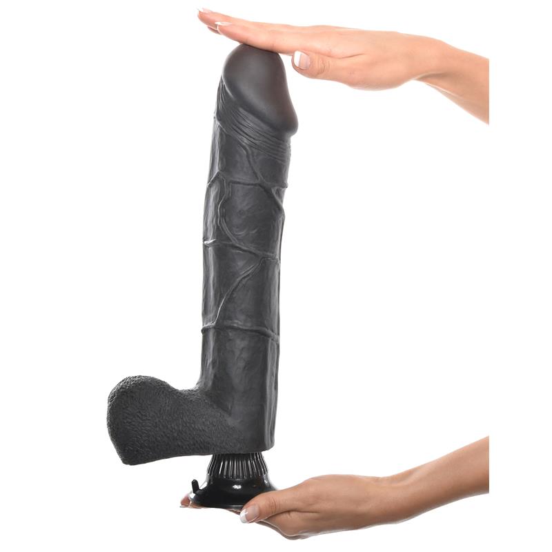 Vibrador Realista No. 12 30,5 cm Negro