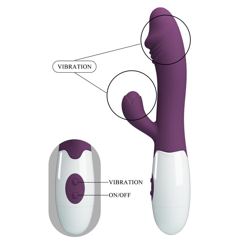 Vibrador Snappy 30 funciones Púrpura