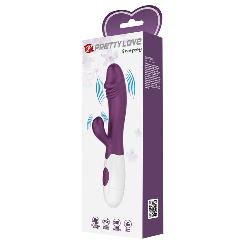 Vibrador Snappy 30 funciones Púrpura