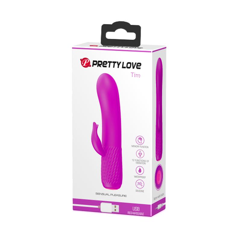 Vibrador Tim USB Silicona Purpura 5