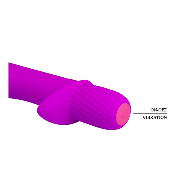 Vibrador Troy USB Silicone Purpura 3