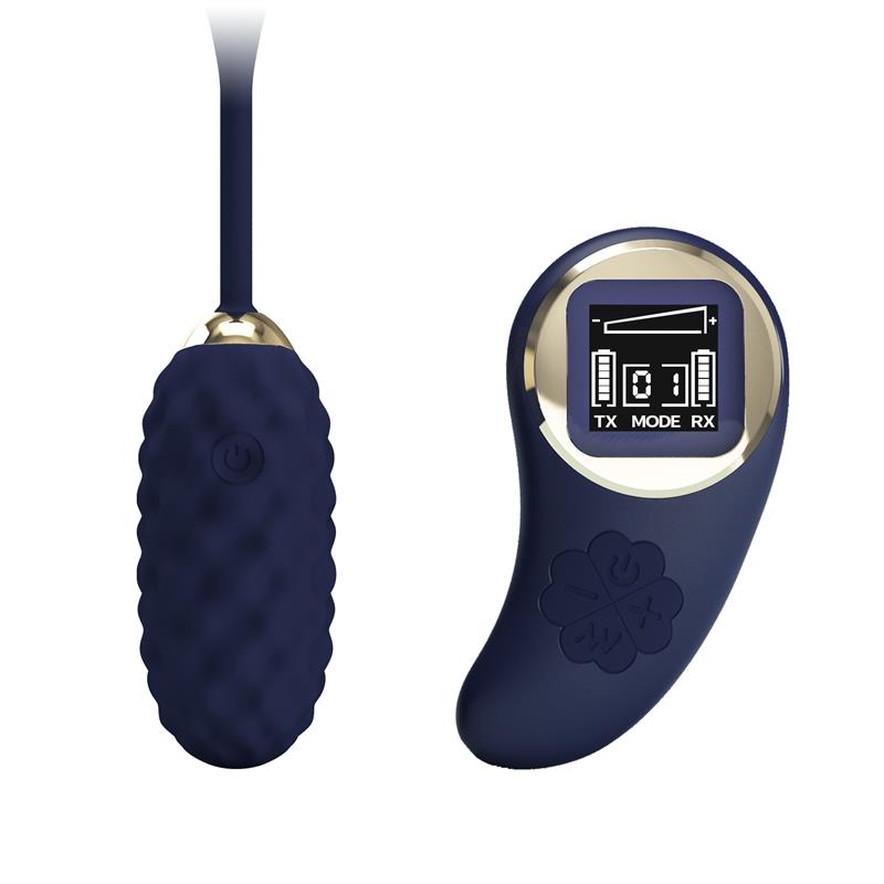 Vivian Huevo Vibrador con Control Remoto con Pantalla Digital Azul 2