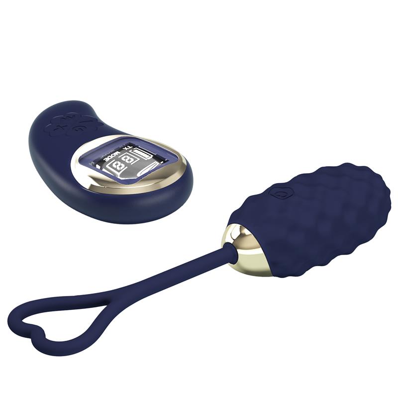 Vivian Huevo Vibrador con Control Remoto con Pantalla Digital Azul 4