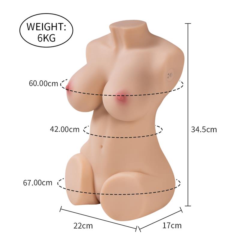 Wendy Torso con Vibración y Efecto Succión 6 kg