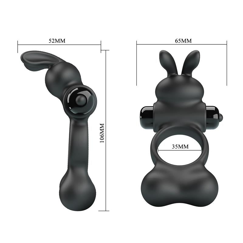 Yusuf Anillo para el Pene con Bolas de Metal 2x33gr